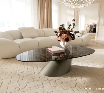 Klub stolić Edge 140x75cm, Materijal: Keramika Laminam Emperador - cover