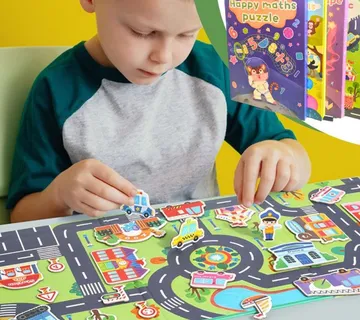 Edukativne Puzzle za Djecu – Matematika, Promet, Oblici i Životinje - cover