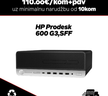 10x HP ProDesk 600 G3, SFF /Intel Core i5-7500/8GB DDR4/256GB SATA SSD/DVD - cover