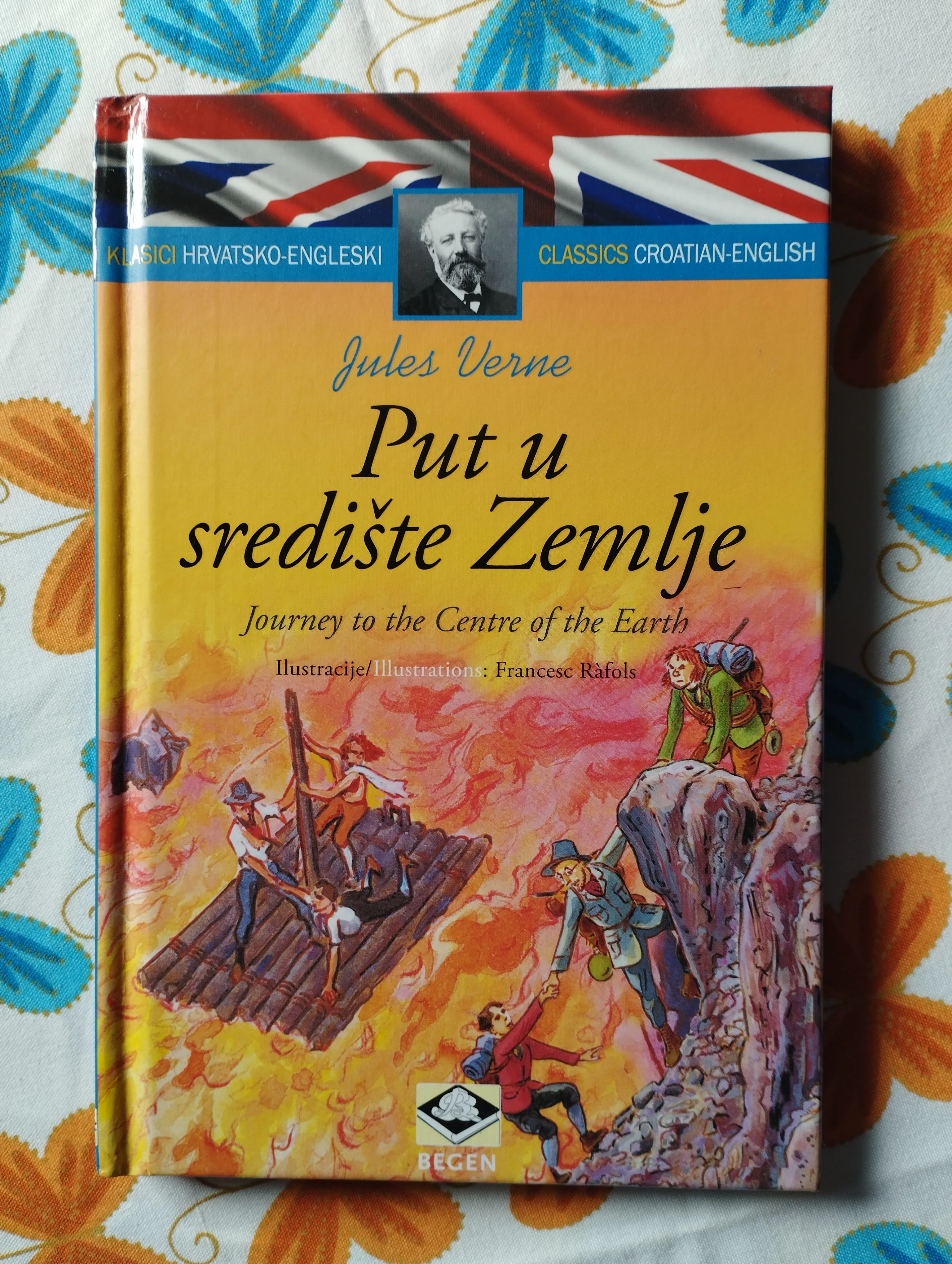 Jules Verne - Put u središte Zemlje (Hr + Engl) - cover