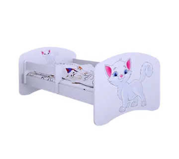 Drveni dječji krevet Happy maca bez ladice – 180*90 - cover