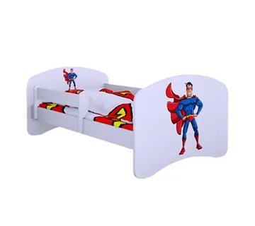 Drveni dječji krevet Happy superman bez ladice – 190*90 - cover