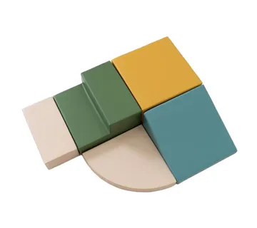 Set od 5 pjenastih blokova Soft Play-pastelno tirkizna kutna penjalica - cover