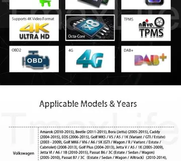 2 DIN Android 6.0 Golf 5 6 ORIGINAL NAVIGACIJA GPS - cover