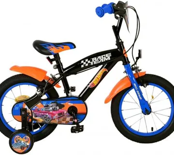 Volare Hot Wheels dječji bicikl 14" crni s dvije ručne kočnice - cover
