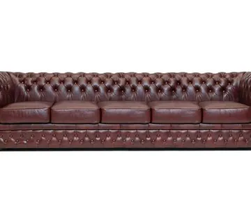 Chesterfield Garnitura First Class Leather | 5-sjedišta | Cloudy Red - cover
