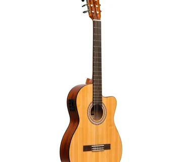 STAGG SCL-70 TCE-NAT GITARA ELEKTRO-KLASIČNA - cover