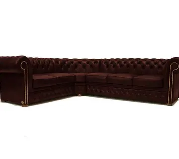 Chesterfield Kutna Garnitura First Class Leather | Cloudy Red - cover