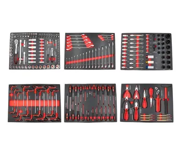 Crveni set od 236 komada premium alata, 6 uložaka - cover
