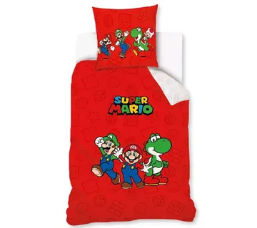 Super Mario ‘Red’ dječja posteljina, 140×200 cm - cover