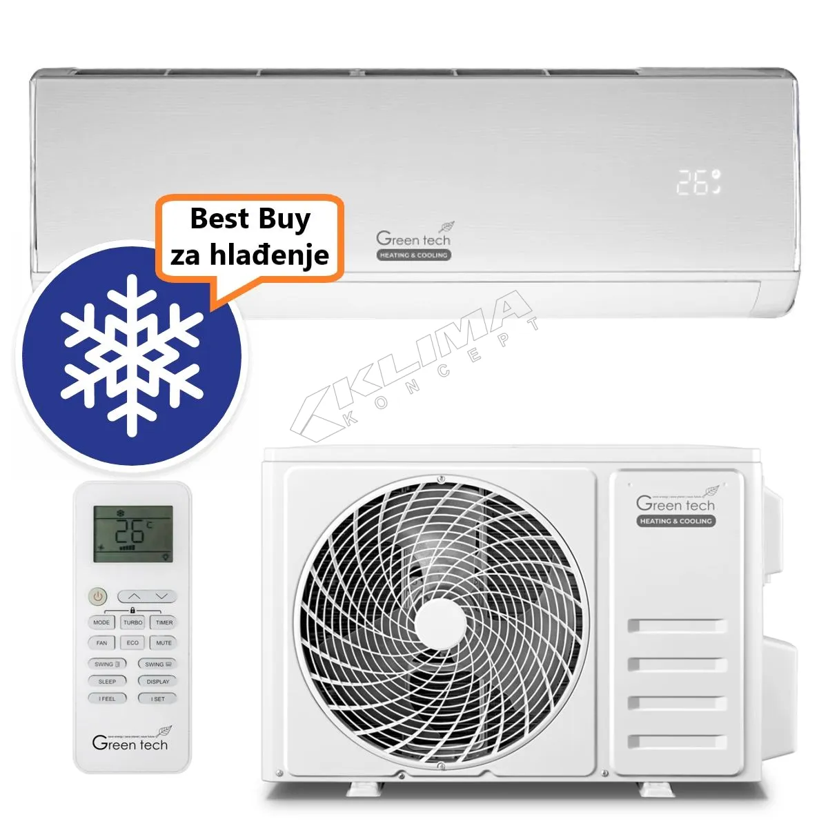 GREEN TECH INVERTER KLIMA UREĐAJ 12-IN51-WIFI - cover