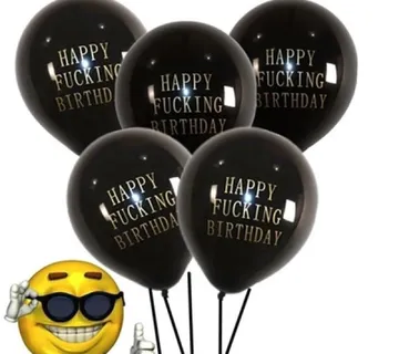 (pak 25kom) Lateks baloni - Happy fucking Birthday - cover
