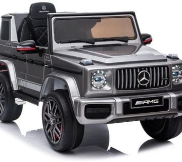 Licencirani auto na akumulator Mercedes G63 - sivi/lakirani - cover