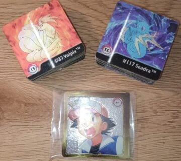 Pokemon artbox series 1 1999,lot od 41 + 7 stickera +4 error kartice - cover