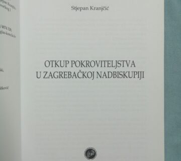 Stjepan Kranjčić – Otkup pokroviteljstva u Zagrebačkoj nadbiskupiji - cover