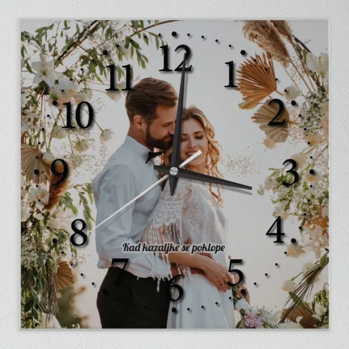 Personalizirani zidni sat od pleksiglasa – za parove - cover