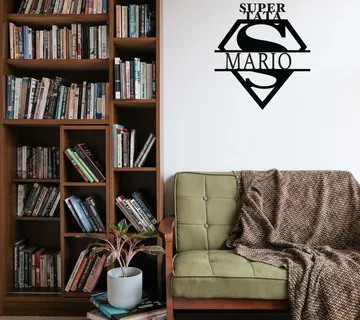 Personalizirani metalni ukras za zid- Super – mama/tata - cover