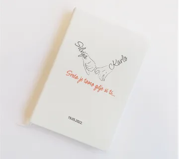 Personalizirana bilježnica za Valentinovo - cover