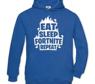 Dječja dukserica – Eat Sleep Fortnite Repeat - cover