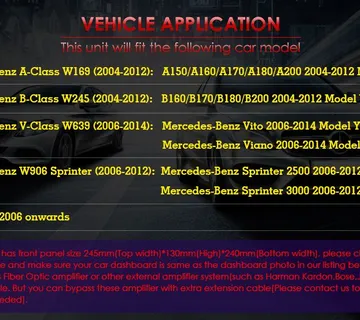 2din radio Mercedes A klasa ORIGINAL - cover