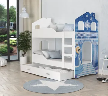 Dječji krevet na kat 160×80 – Snježno carstvo - cover