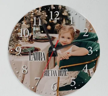 Personalizirani božićni zidni sat za naše najmlađe - cover
