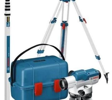 BOSCH GOL 26 D OPTIČKI NIVELIR + STATIV + LETVA (NOVO)!! - cover