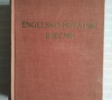 Englesko hrvatski rječnik,Zora Zagreb 1955 g - cover