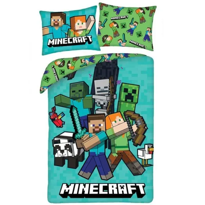 Posteljina Minecraft 140x200cm - cover