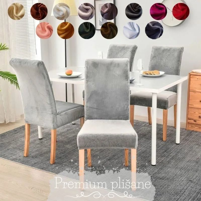 Premium univerzalne plišane navlake za stolice - cover