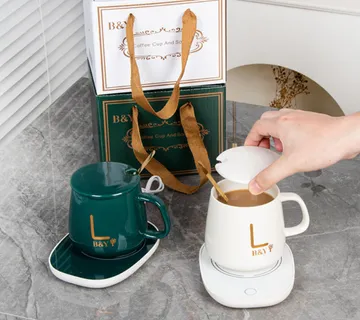 Set šalice,grijač i žlice - Malahit - cover