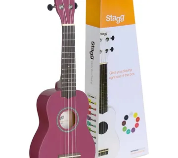 STAGG SOPRANO UKULELE VIOLET + TORBA - cover