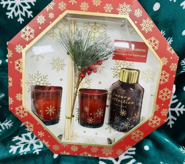 Aroma Božićni set svijeće i mirisni štapići - Jabuka i cimet - cover