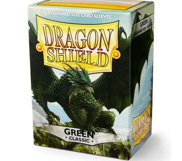 Dragon Shield Standard Size Classic Sleeves Green (100pcs) - cover