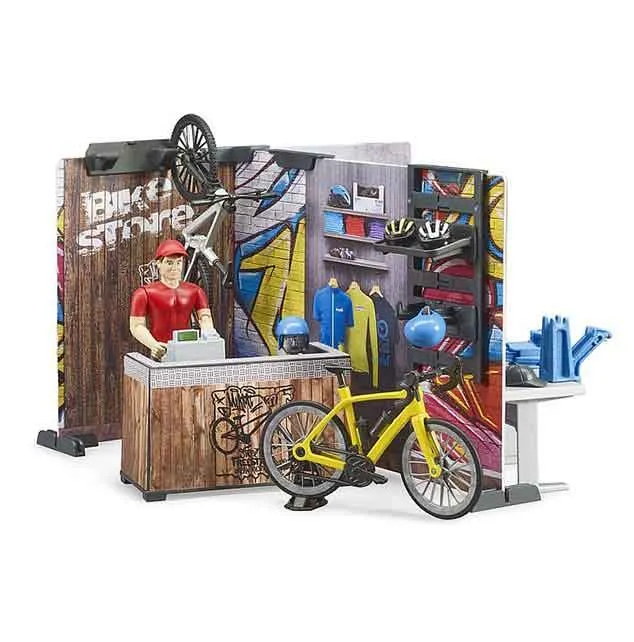 Bruder Set servis i trgovina bicikla sa figuricom i 2 bicikla - cover