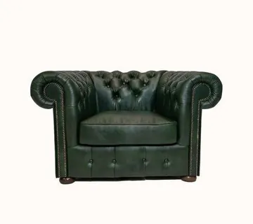 Chesterfield Fotelja Class Leather | 1-sjedište | Cloudy Green - cover