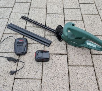 Bosch EasyHedgeCut 18-45 aku škare za živicu, punjač i baterija - cover