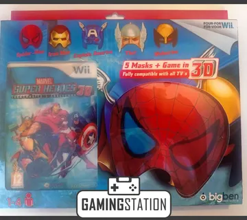 ★ Nintendo Wii Masks i igrica Marvel Super Heroes ★ - cover
