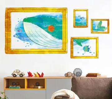 Zidna dječja naljepnica sa fotografskim okvirom- kit - cover