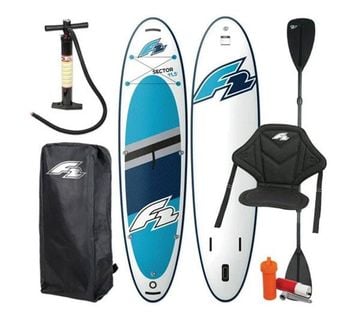 SUP F2 SECTOR PLAVI S 4-DIJELNIM ALUMINIJSKIM VESLOM ZA SUP/KAJAK - cover