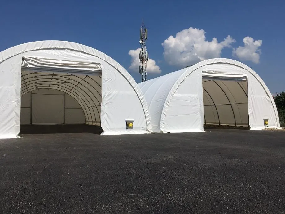 Montažna hala / montažni šator 9.15x20m 4,5m (V) 183m2 DOSTUPNO ODMAH - cover