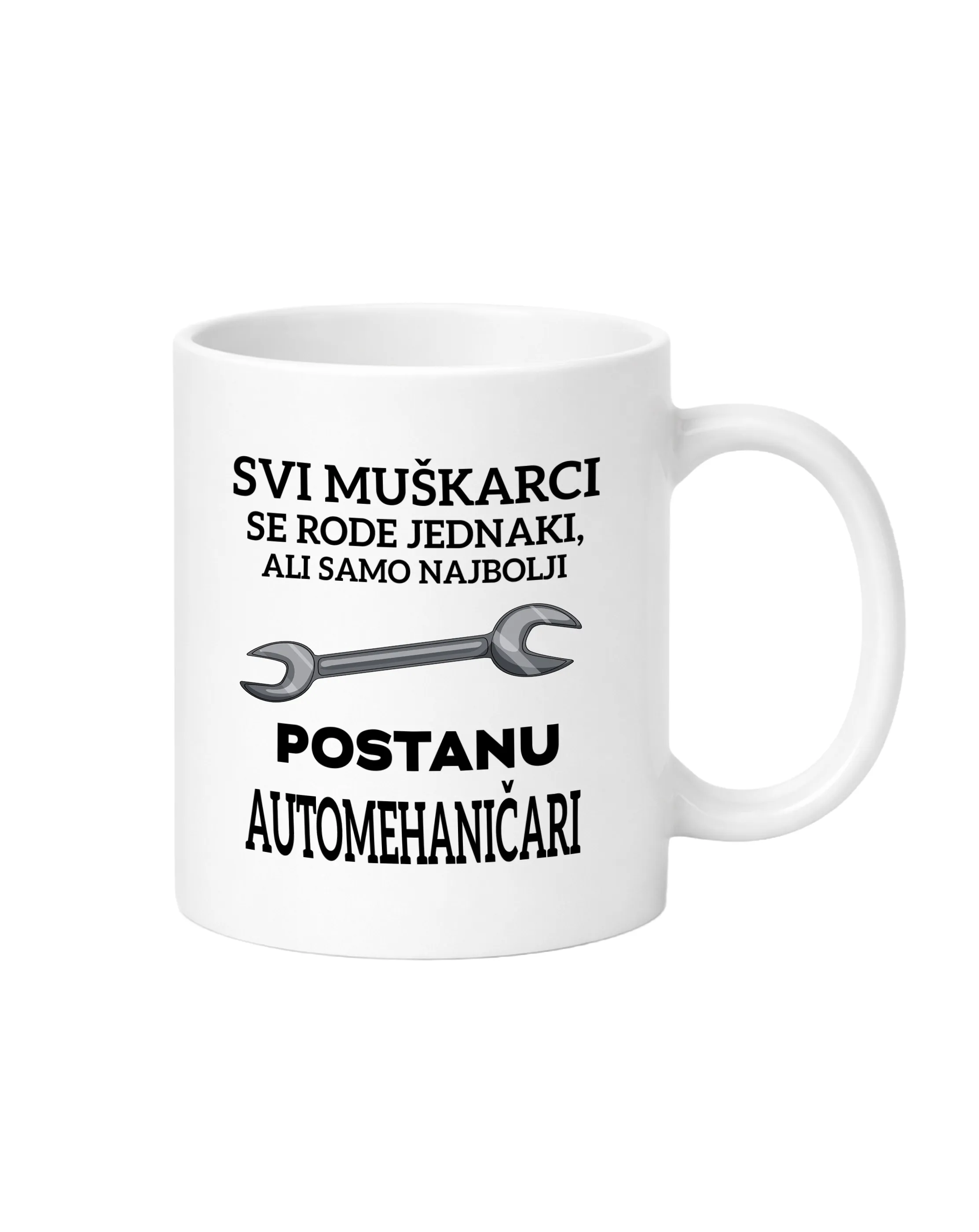 Šalica – Svi muškarci se rode jednaki (Automehaničar) - cover