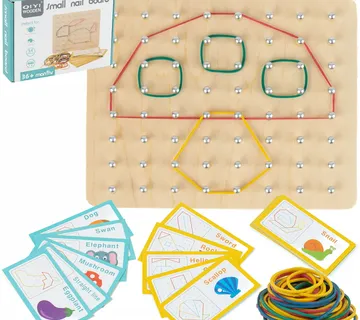 Montessori edukativna slagalica Geoboard za djecu i odrasle - cover