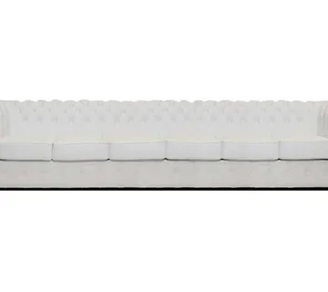 Chesterfield Garnitura Class Leather | 6-sjedišta | White - cover