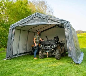 Garaža/spremište 18,13 m² - 4,9 x 3,7 x 2,6 m - SIVA - cover