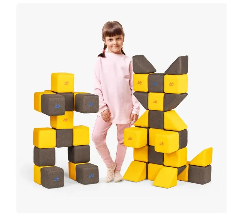 JollyHeap igračka za razvoj bebe za 1,2,3 godine 12 blokova Pixi set - razne kombinacije boja  - cover