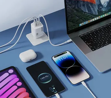 GaN punjač PD 65W + QC 3.0 Max BWOO otporan na vatru i plamen - cover