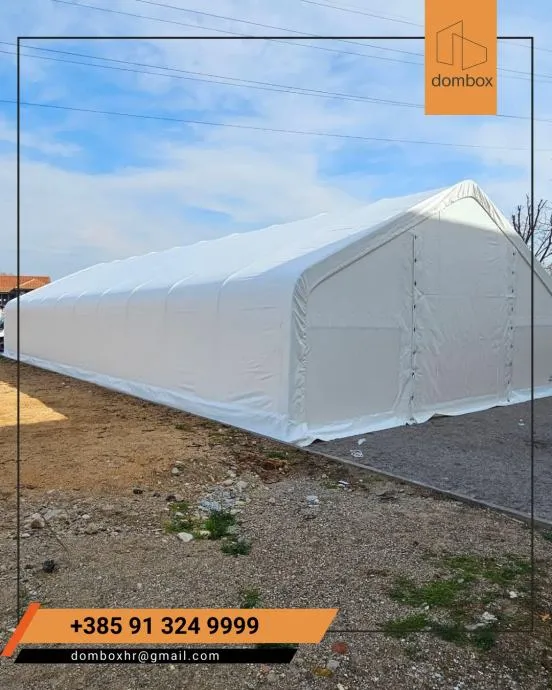 Montažna hala / montažni šator 9.15x20m 4,5m (V) 183m2 DOSTUPNO ODMAH - cover