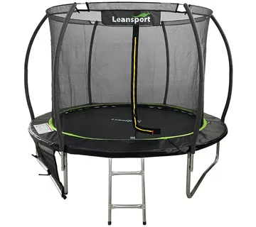 Trampolin 6ft - crno/zeleni - cover