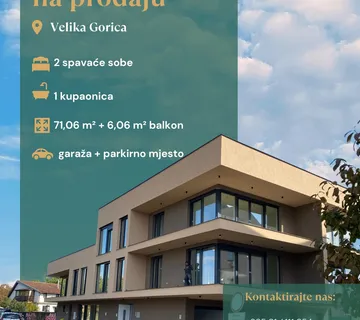 Velika Gorica Novogradnja trosobni stan - cover
